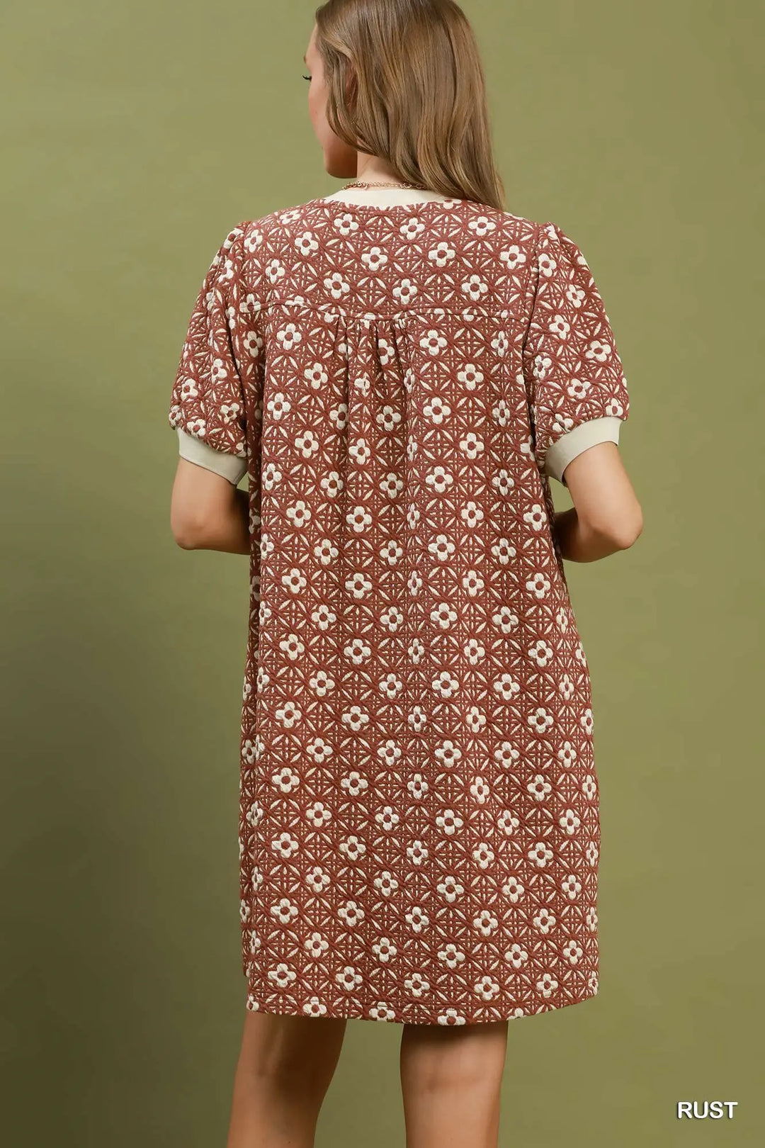 Floral Textured Dress