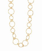 Long Metal Link Necklace