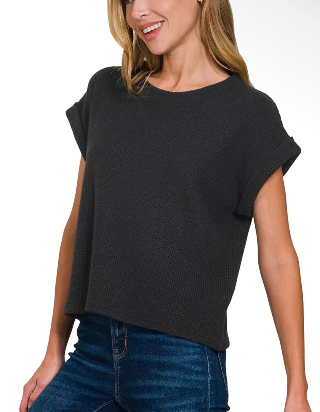Waffle Sweater Top (4 colors)