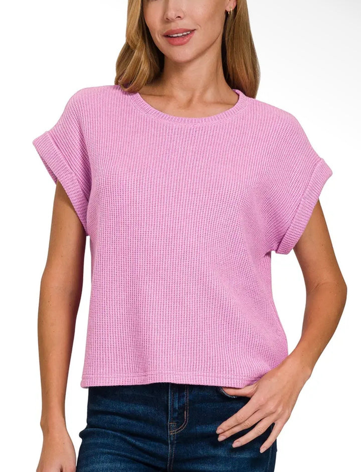 Waffle Sweater Top (4 colors)
