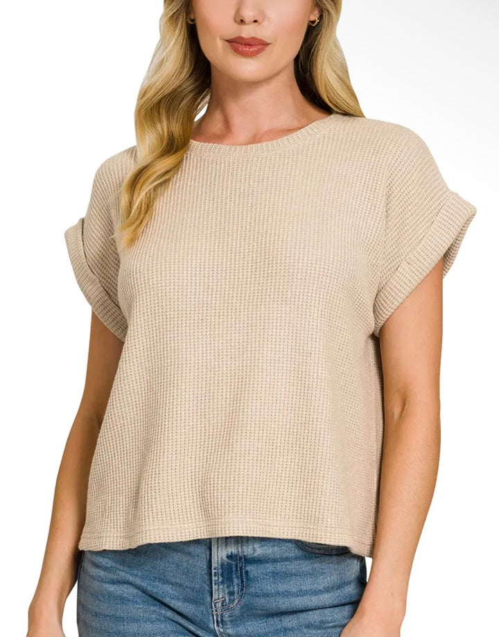 Waffle Sweater Top (4 colors)