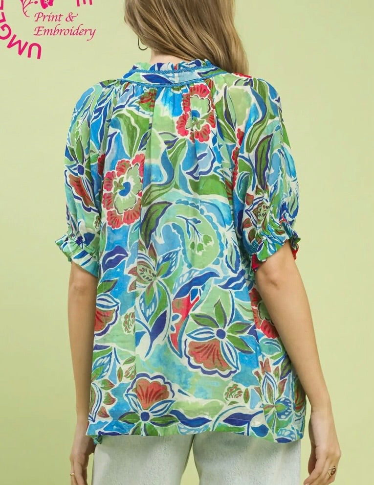 Chiffon Floral Blouse