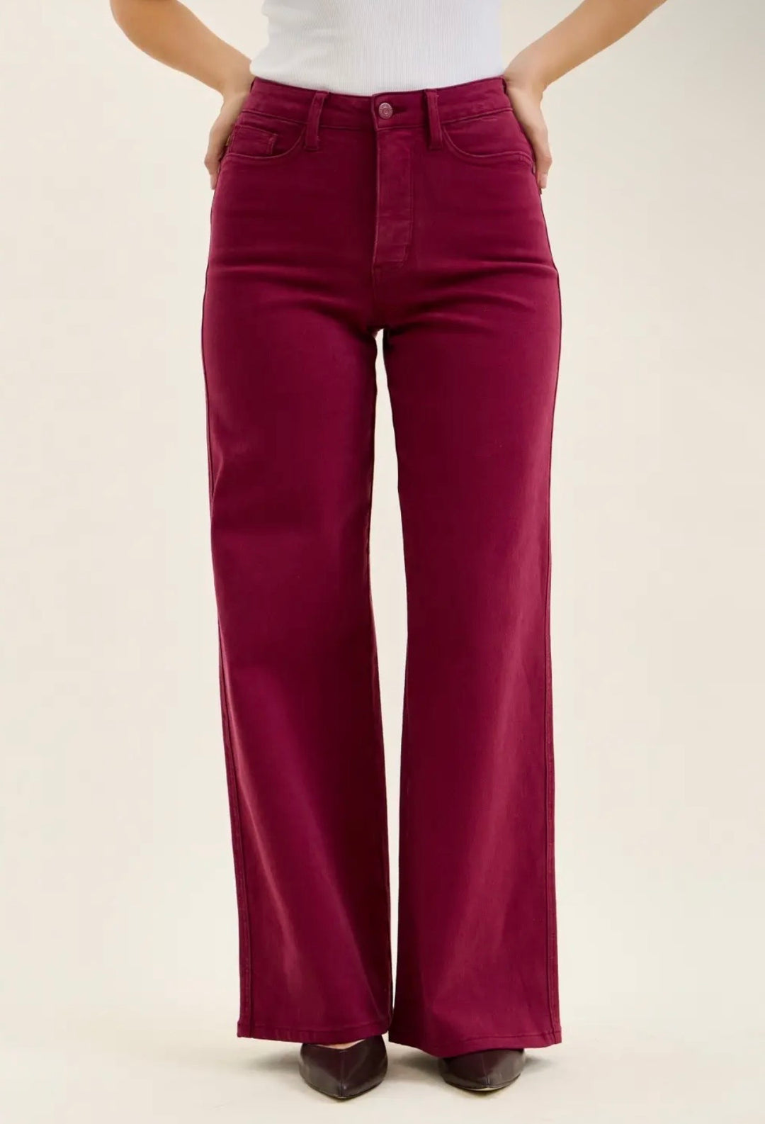 Judy Blue HW Tummy Control Lux Retro Wide Jeans