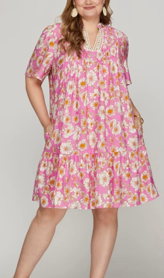 Florals & Lace Dress