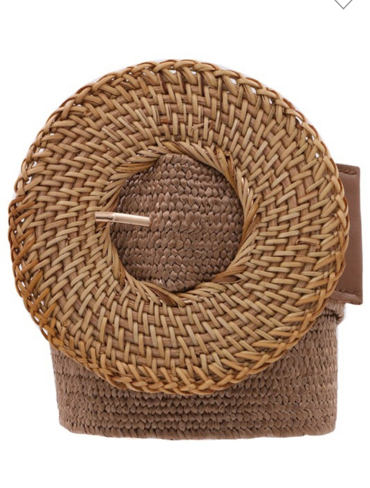 Straw Buckle Belt (2 colors)