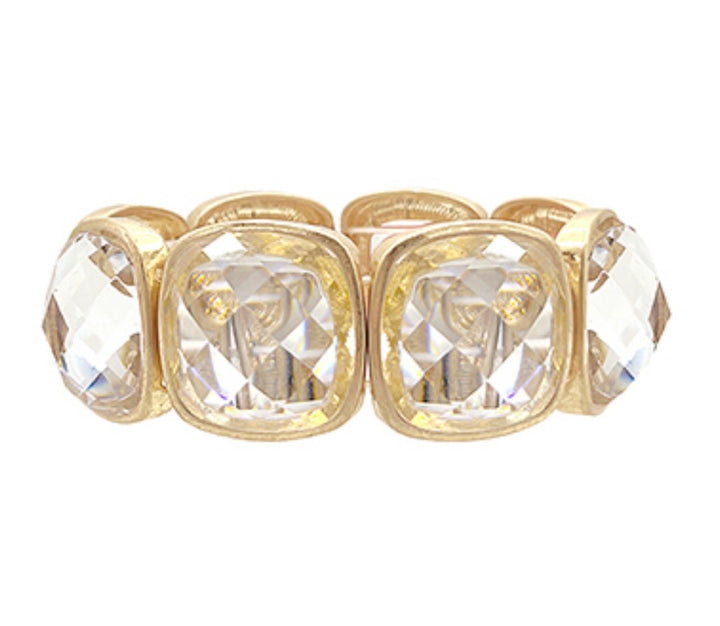 Square Stone Statement Bracelet