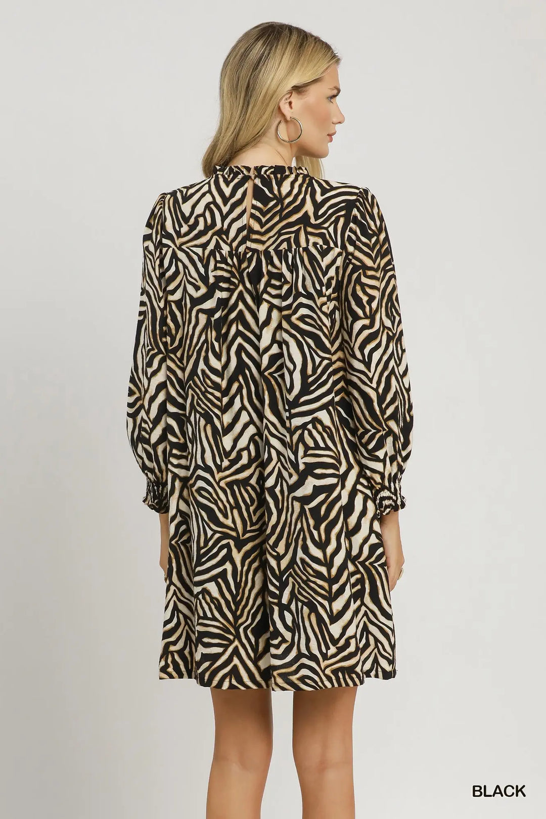 Abstract Zebra Dress