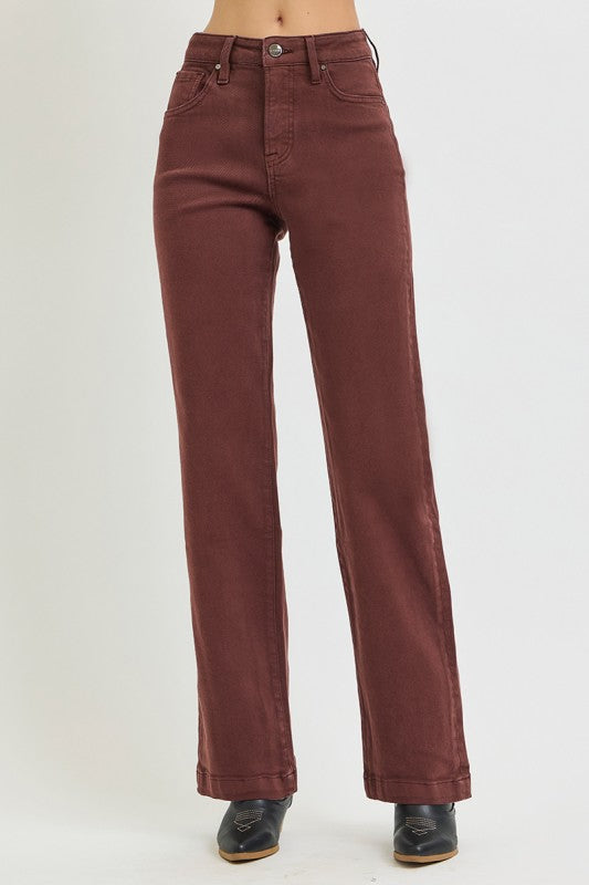 Risen Tummy Control Straight Jeans