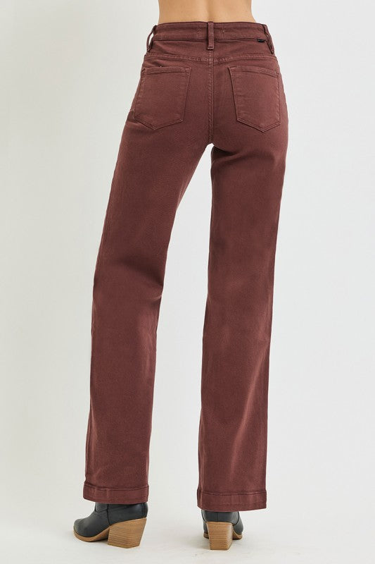 Risen Tummy Control Straight Jeans