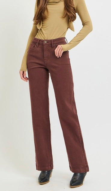 Risen Tummy Control Straight Jeans