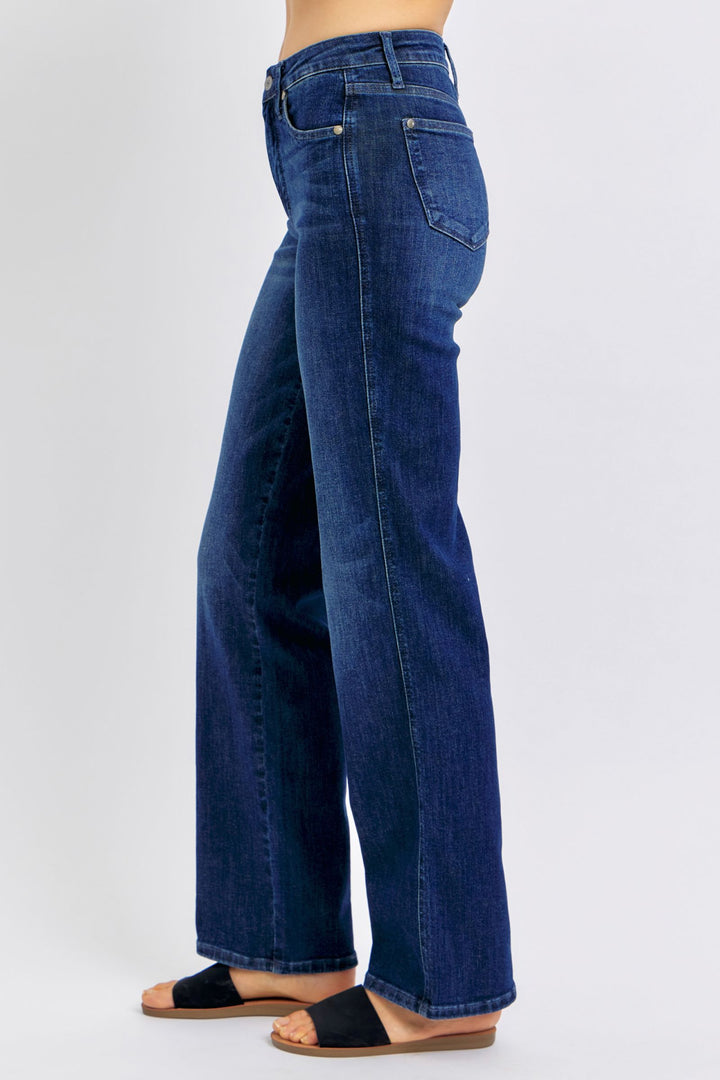 Judy Blue Tummy Control MR Straight Jeans
