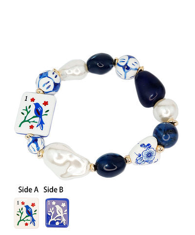 Mahjong Stretch Bracelet (4 colors)