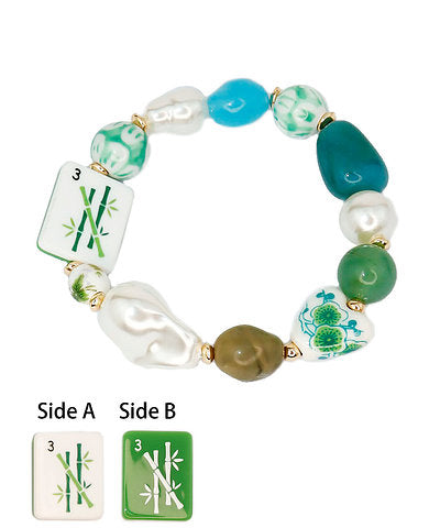 Mahjong Stretch Bracelet (4 colors)