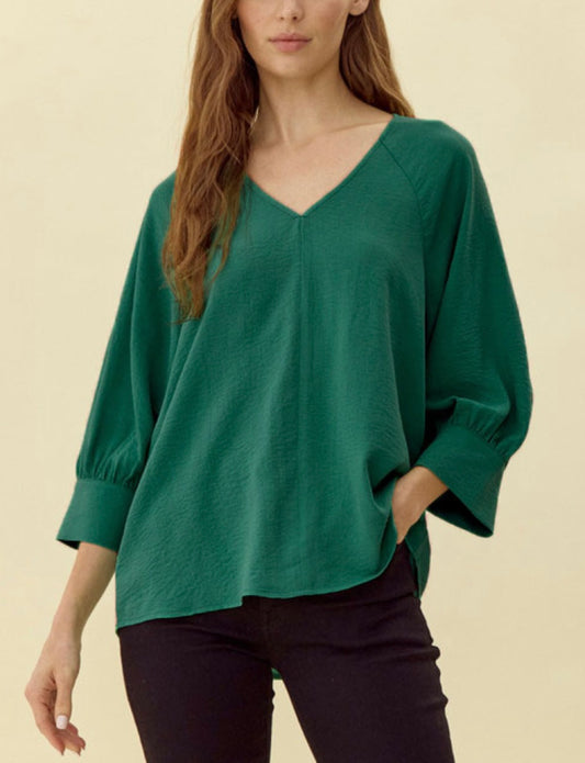 3/4 Sleeve Airflow Blouse