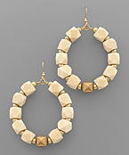 Wood Bead Earrings (3 options)