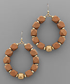 Wood Bead Earrings (3 options)