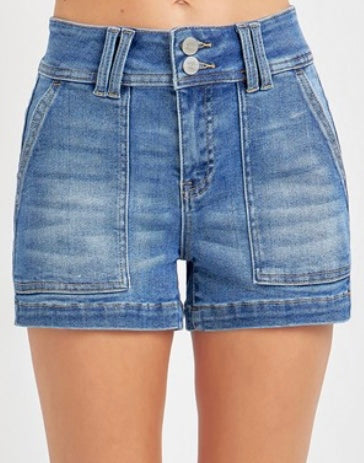 Risen HR Patch Pocket Denim Shorts