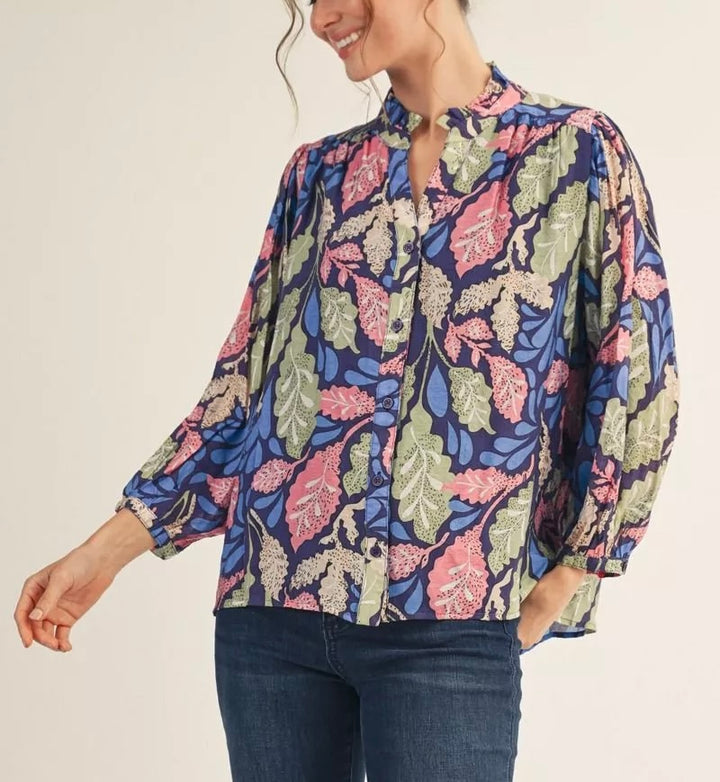 Leaves of Color Blouse