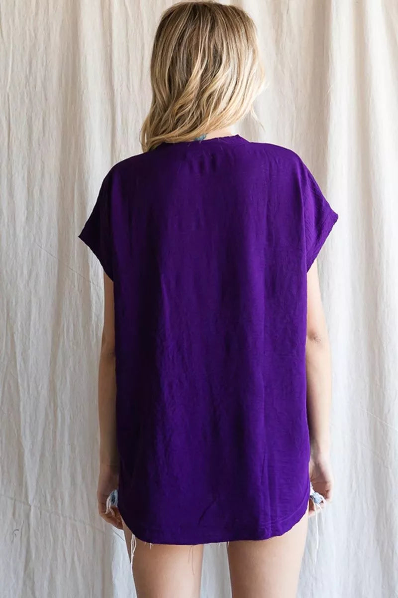 Cap Sleeve Airflow Blouse (2 colors)