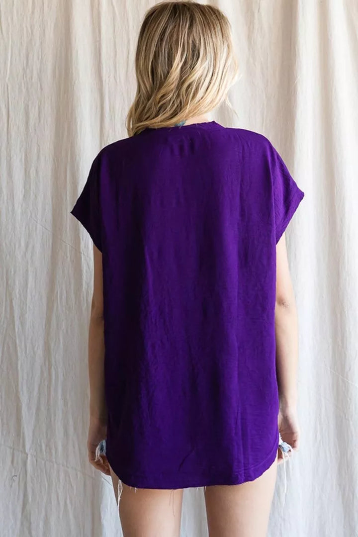Cap Sleeve Airflow Blouse (2 colors)