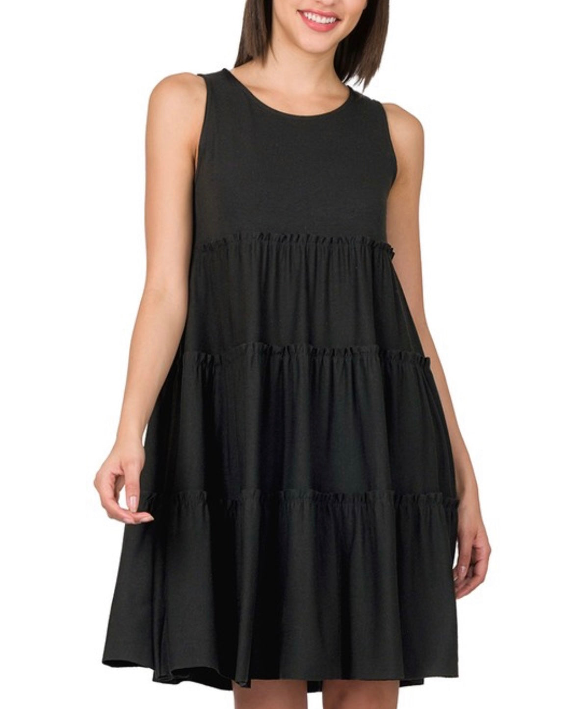 Sleeveless Tiered Dress (2 colors)