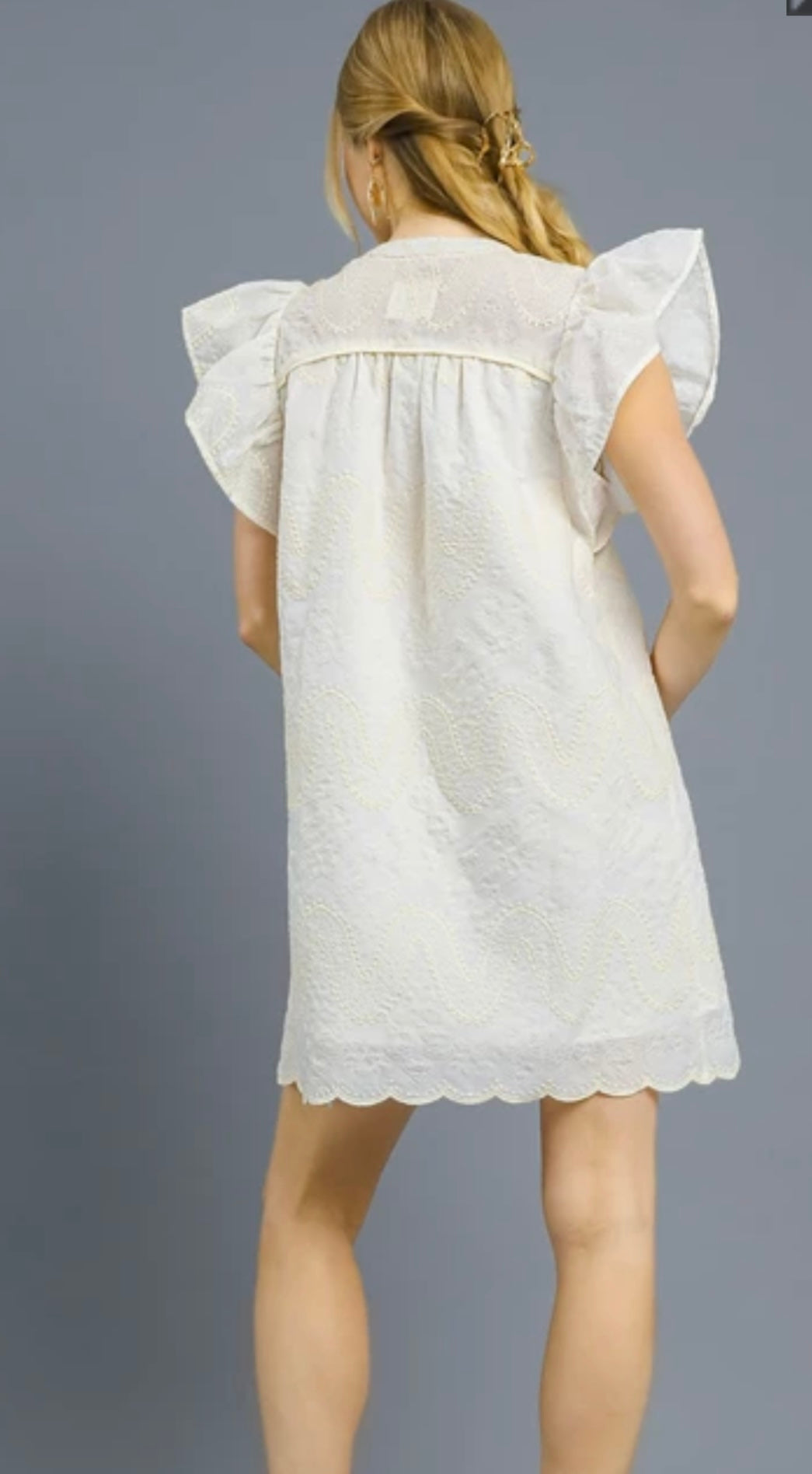 Embroidered Mini Dress