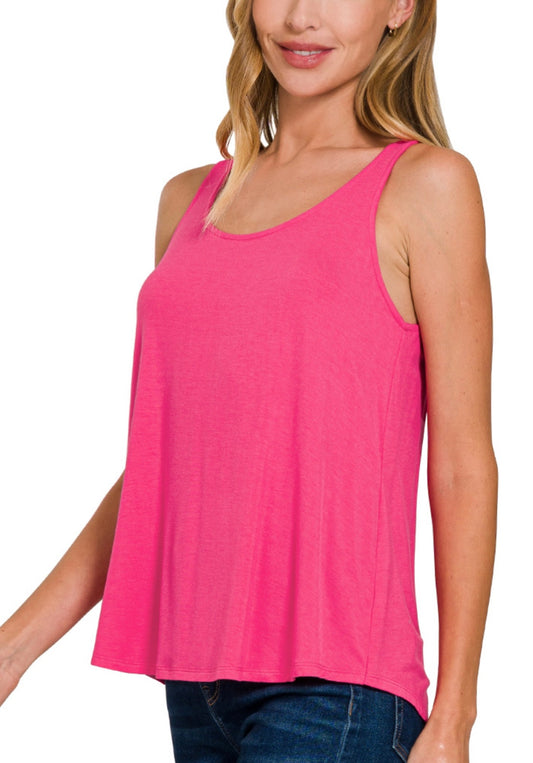 Flowy Hem Tank (5 colors)