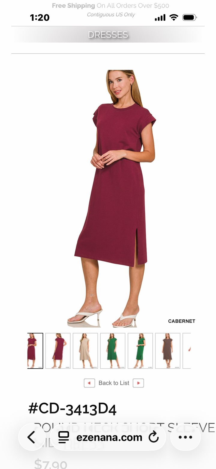 Knit Midi Dress (3 colors)