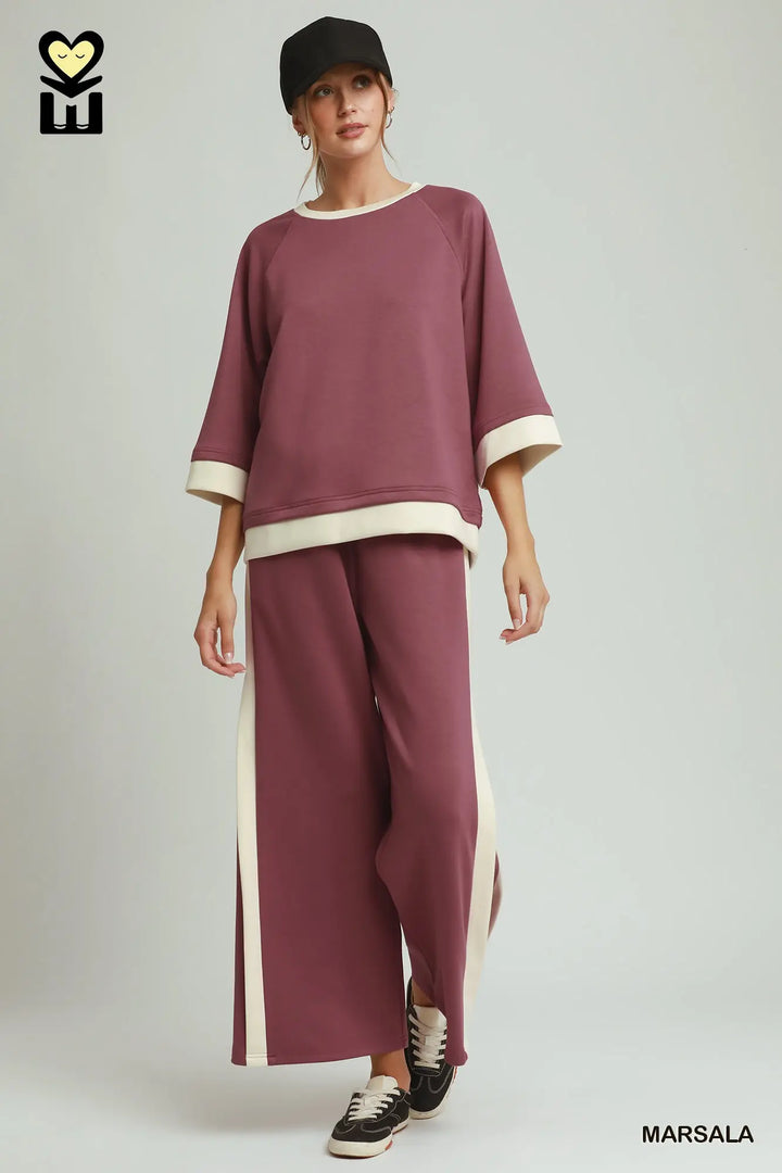 Luxe Knit Color Block Set