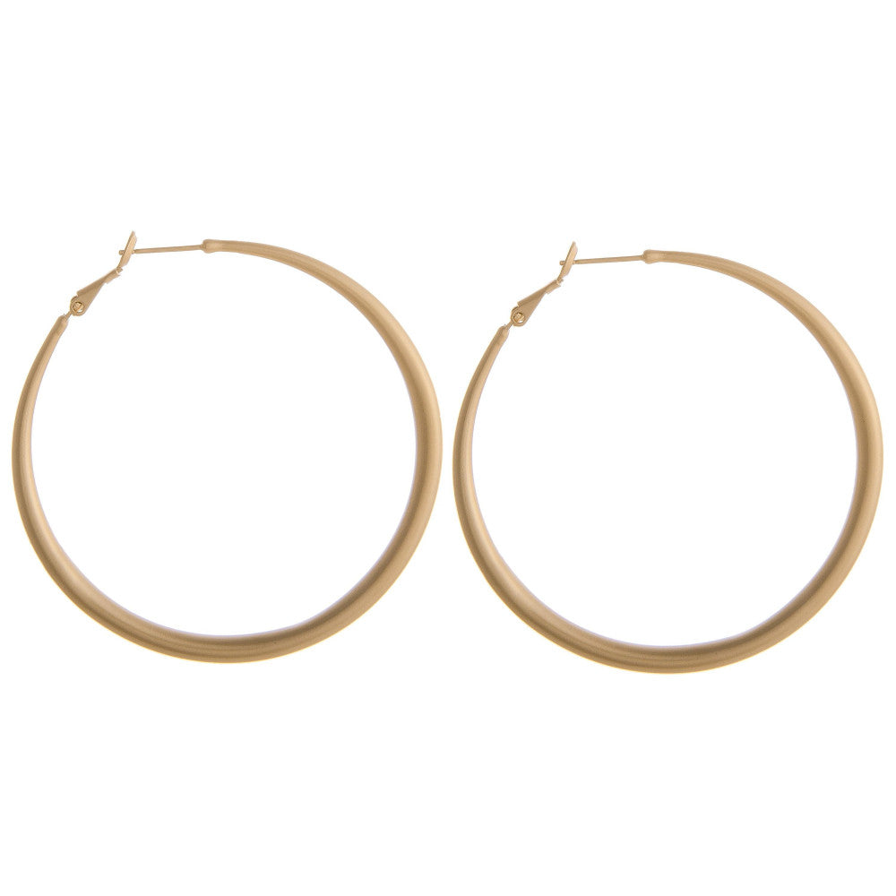 2” Gold Hoops