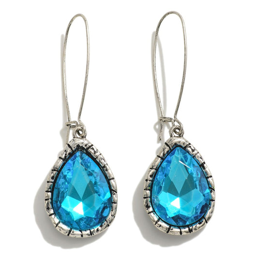 Pear Stone Earrings (2 colors)