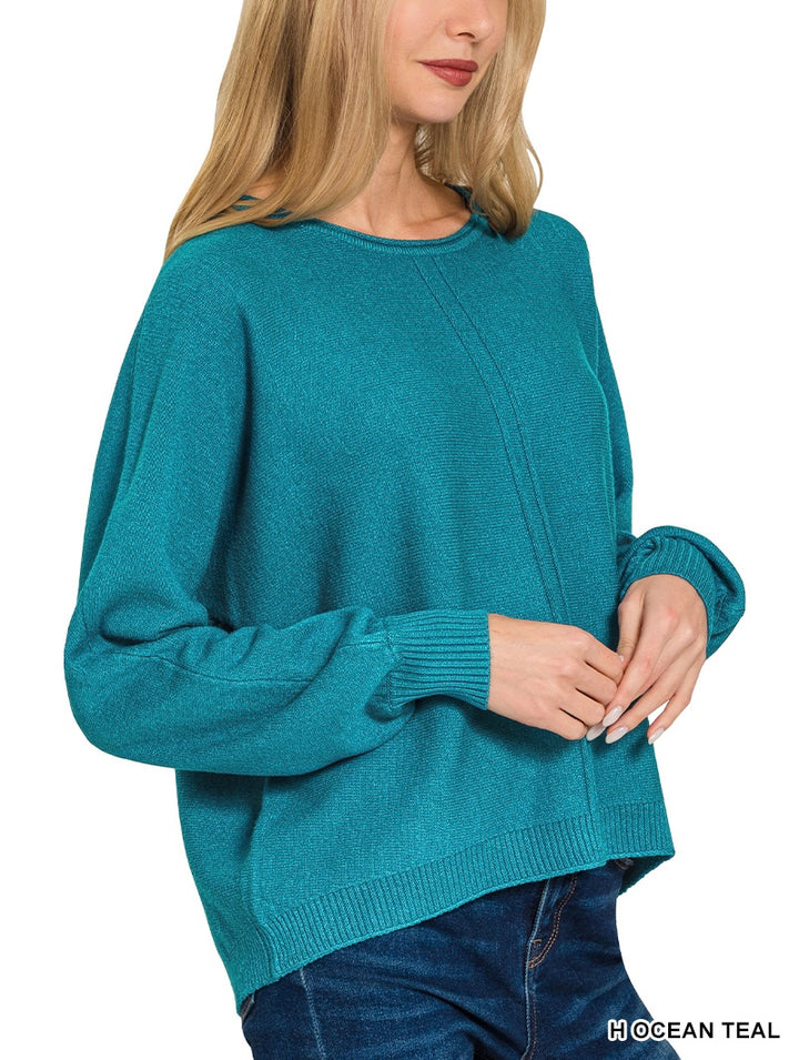 Viscose Front Seam Sweater (3 colors)
