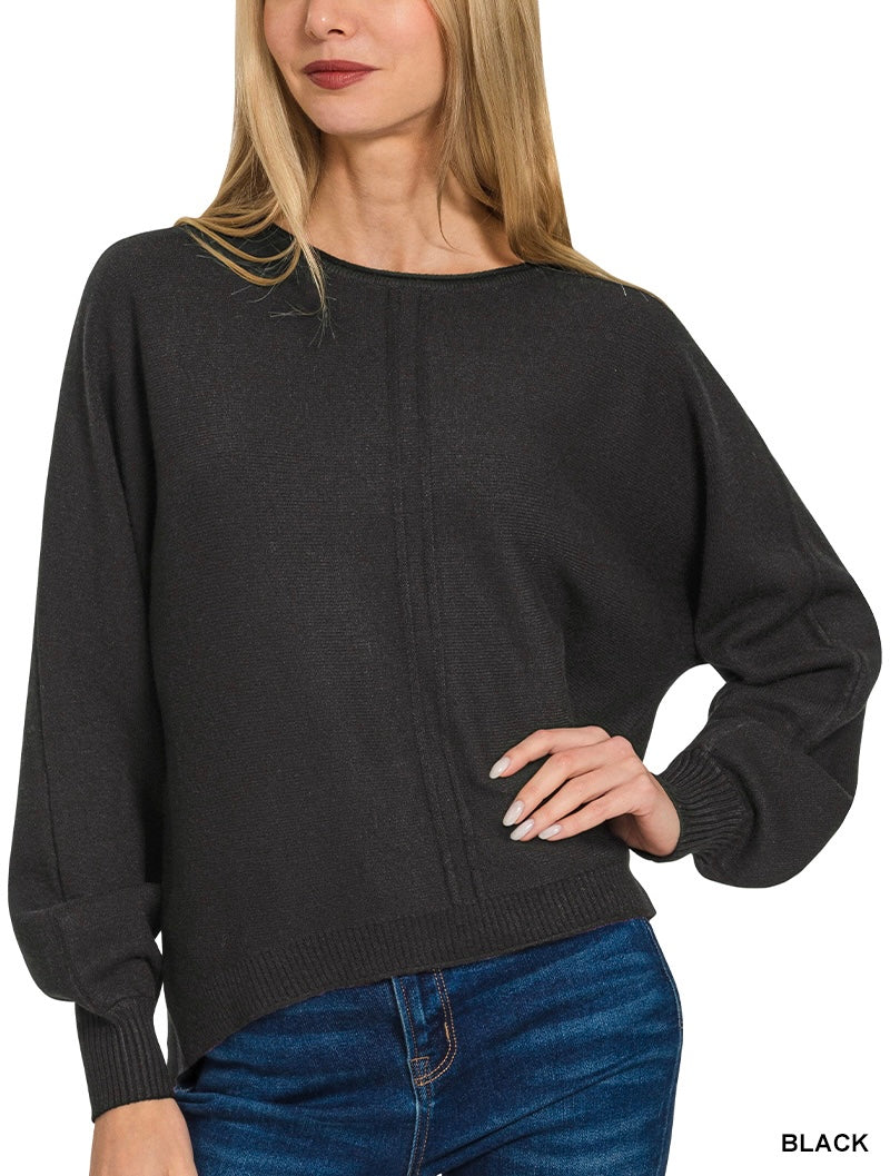 Viscose Front Seam Sweater (3 colors)