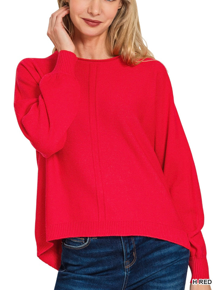 Viscose Front Seam Sweater (3 colors)
