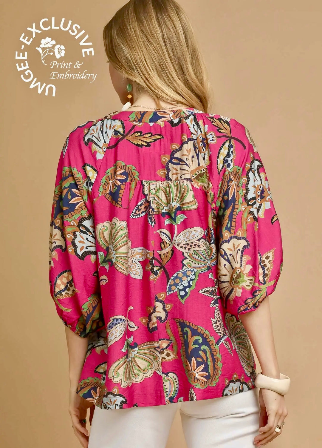 Boho Floral Blouse