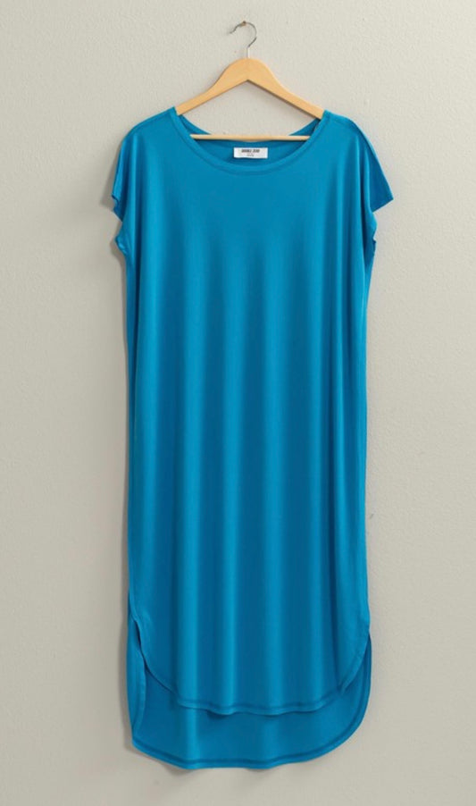 Midi Shirt Dress (2 colors)