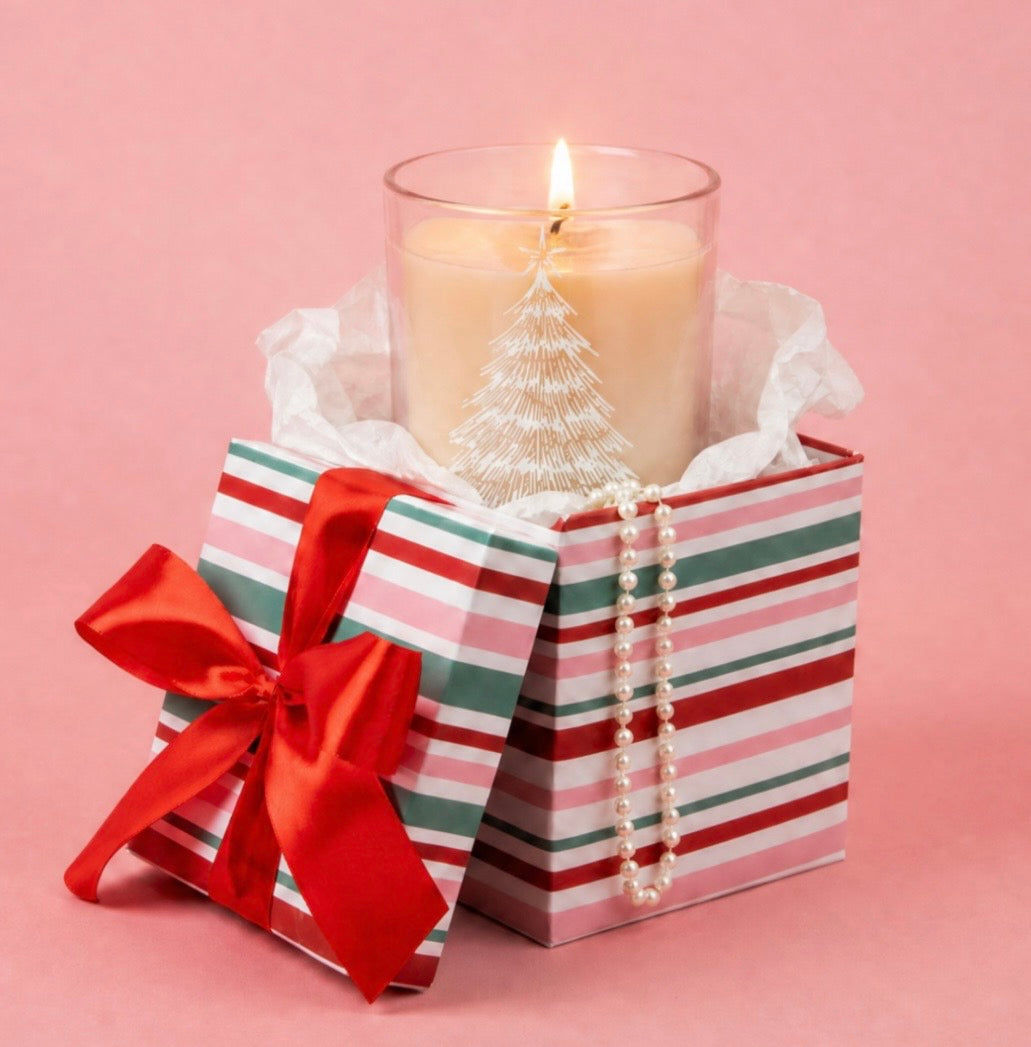 Sweet Grace Pink Tree Candle 