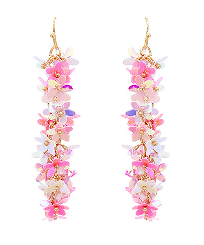Flower Fringe Earrings