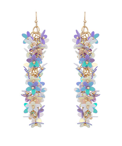 Flower Fringe Earrings