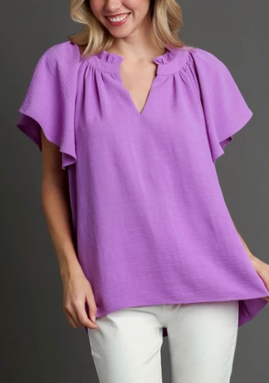 Flutter Sleeve Blouse