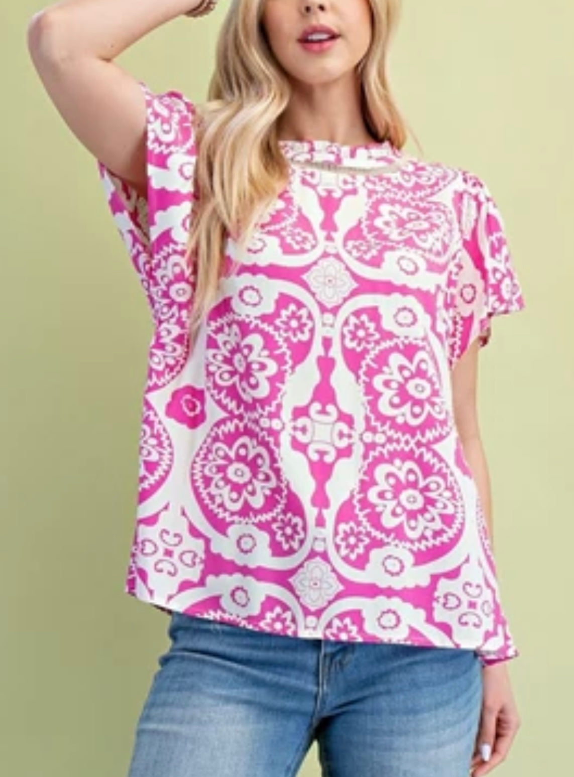 Medallion Print Blouse