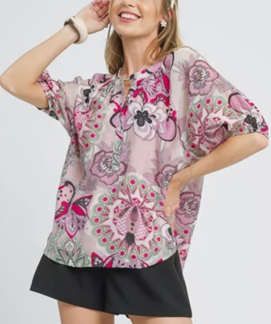 Paisley Floral Blouse
