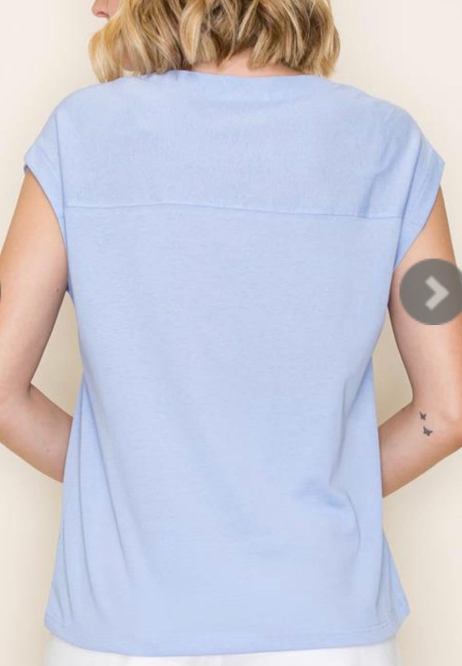 Cap Sleeve Knit Tp