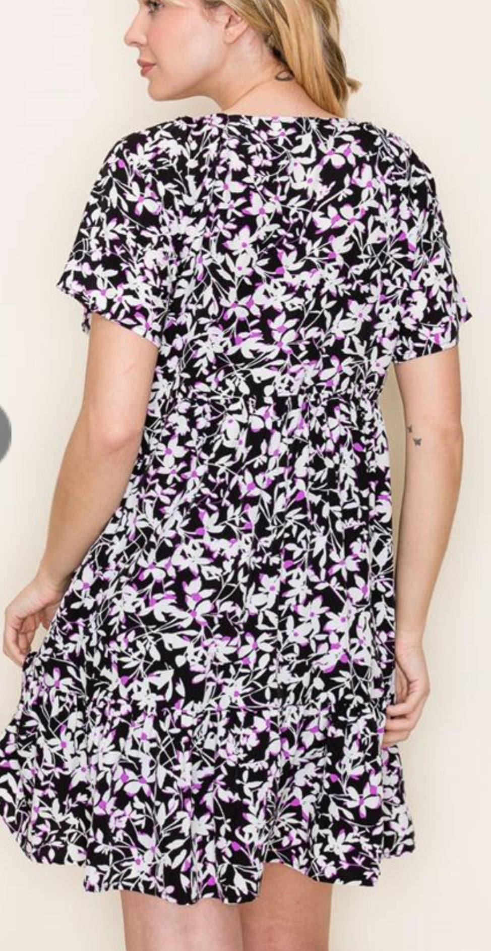 Midnight Floral Dress