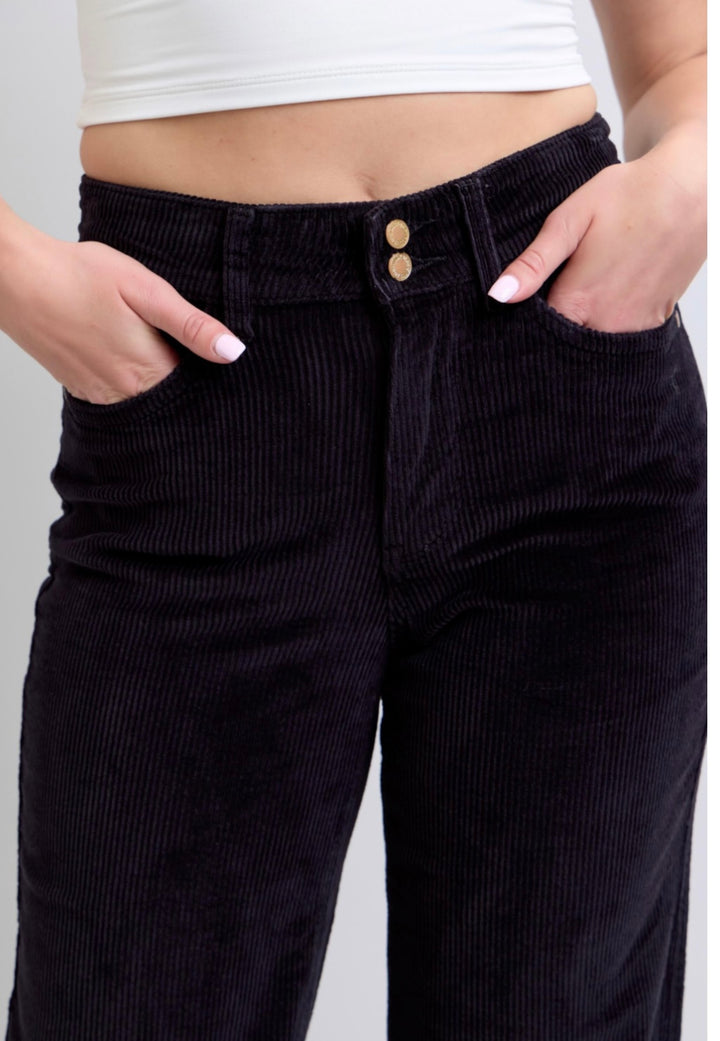 Judy Blue HW Corduroy Trousers