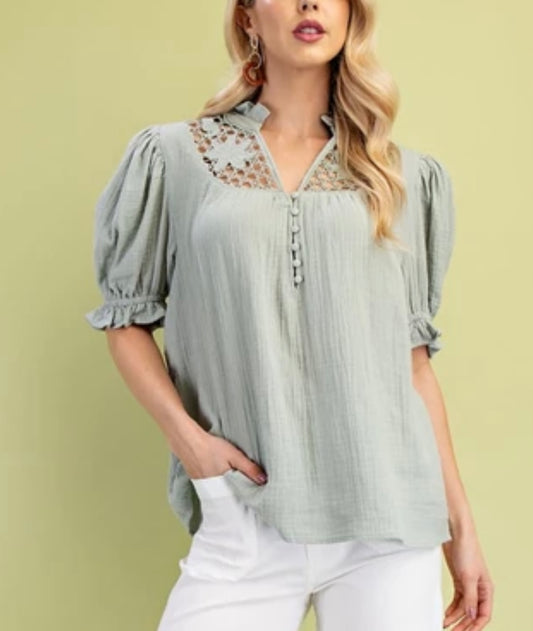 Magnolia Mist Blouse