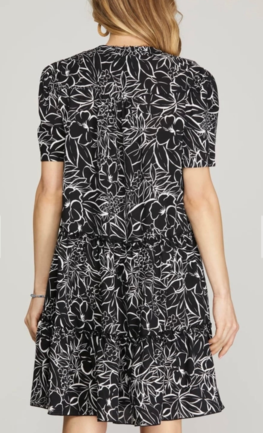 Moonlit Botanical Dress