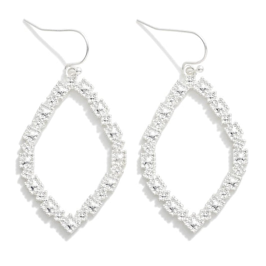 Textured Silver Earrings