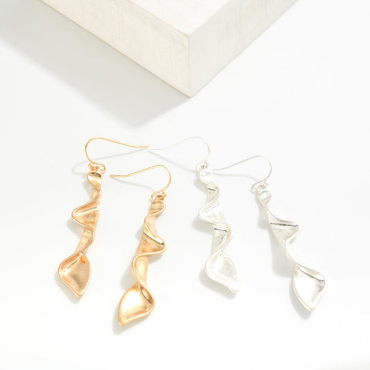 Wavy Metal Earrings