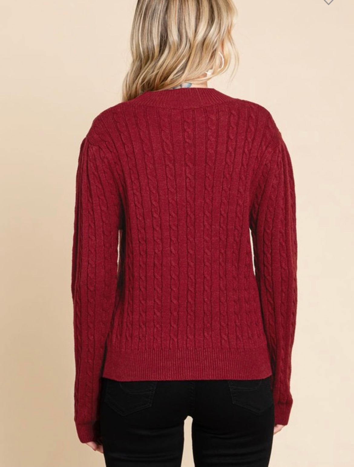 Cable Knit Sweater (2 colors)